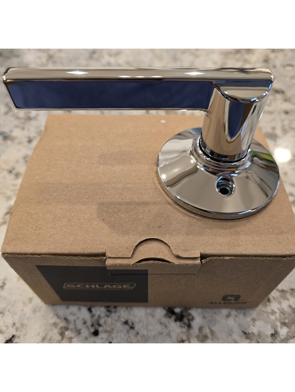Schlage F170-LAT-625, Non-Turning One-Sided Dummy Door Lever, Latitude Levers